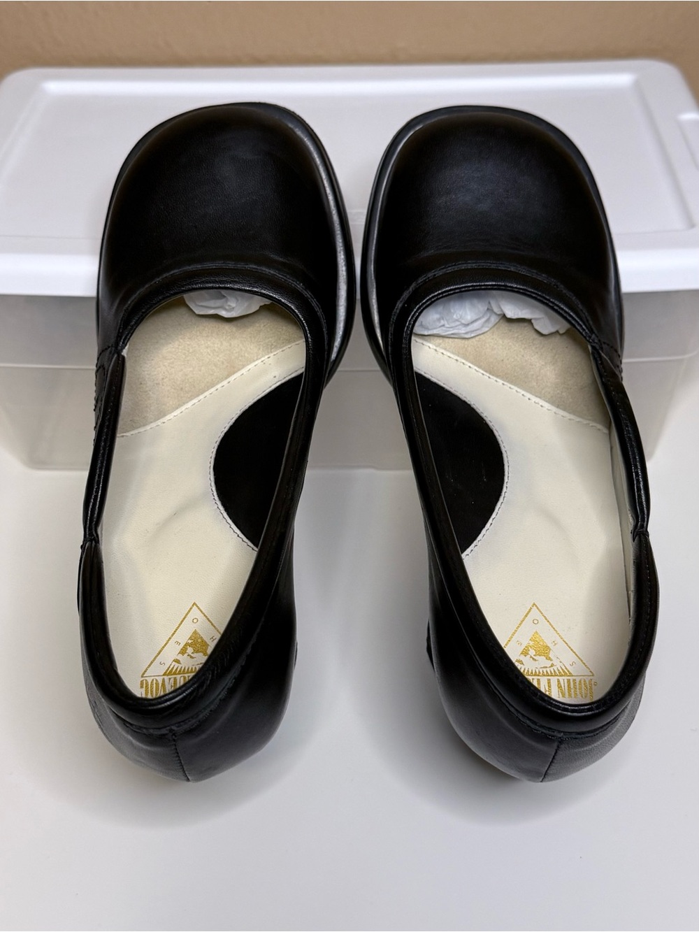 Fluevog | Mini Lily Darling | Black Leather Pump Round Toe Hourglass Heel US 6.5 - Picture 4 of 10